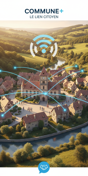 Aperçu de l’application Commune Plus sur mobile